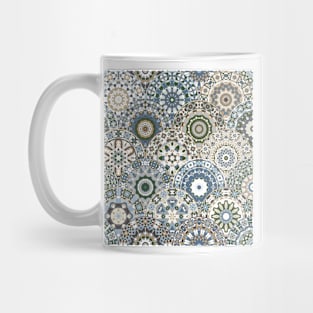 Seamless pattern with floral mandala Mug